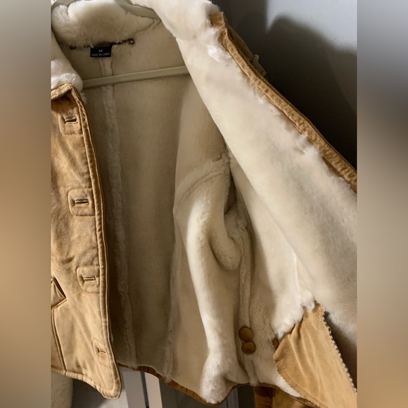 Gallery, 100% Leather Coat, Medium, Suede & Faux Fur Lining, Excellent Condition - Picture 7 of 16